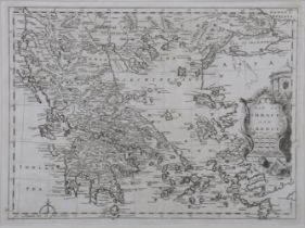 18TH-CENTURY MAP OF THRACE AND GREECE