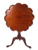 IRISH 18TH-CENTURY MAHOGANY TEA TABLE