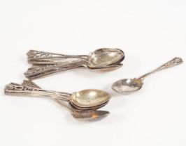 SET OF 12 BRITISH COLONIAL GOLF THEMED SPOONS