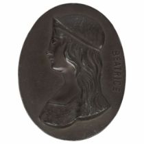 19TH-CENTURY FRENCH BRONZE PLAQUE