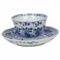 CHINESE BLUE AND WHITE TEA BOWL
