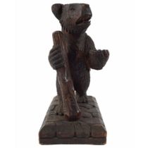 CARVED 19TH-CENTURY BLACK FOREST BEAR