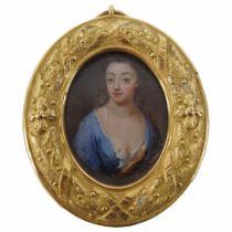 18TH-CENTURY OVAL PORTRAIT MINIATURE