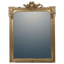 LARGE 19TH-CENTURY GILT FRAMED MIRROR