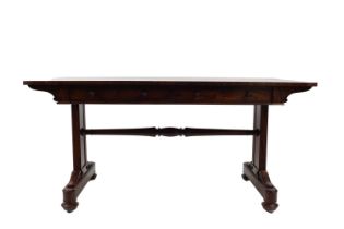 WILLIAM IV ROSEWOOD LIBRARY TABLE