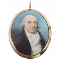 GEORGIAN OVAL PORTRAIT MINIATURE