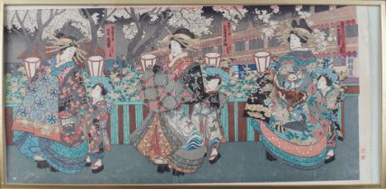 JAPANESE WOODBLOCK TRIPTYCH