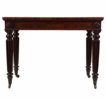 LARGE REGENCY MAHOGANY SIDE TABLE