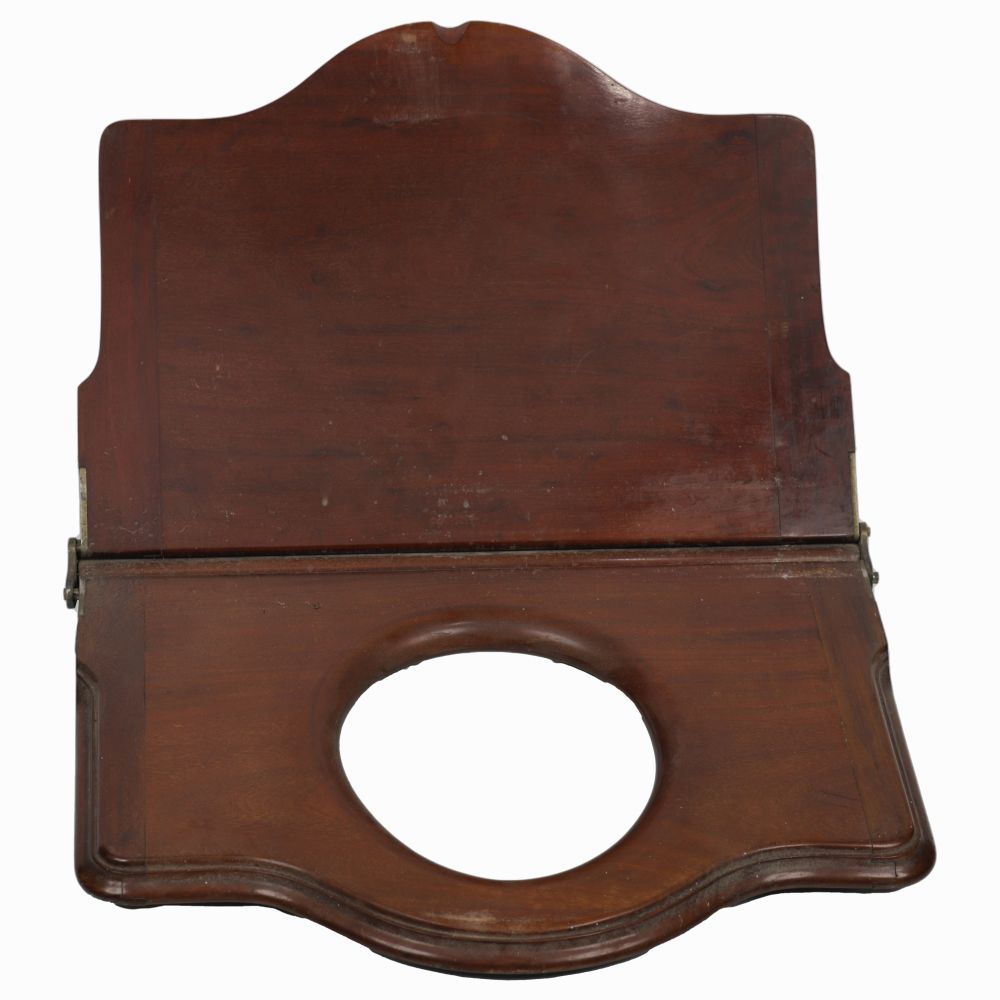 19TH-CENTURY CUBAN MAHOGANY LAVATORY SEAT - Image 2 of 2