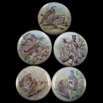 SET OF 5 FRANKLIN PORCELAIN PLATES