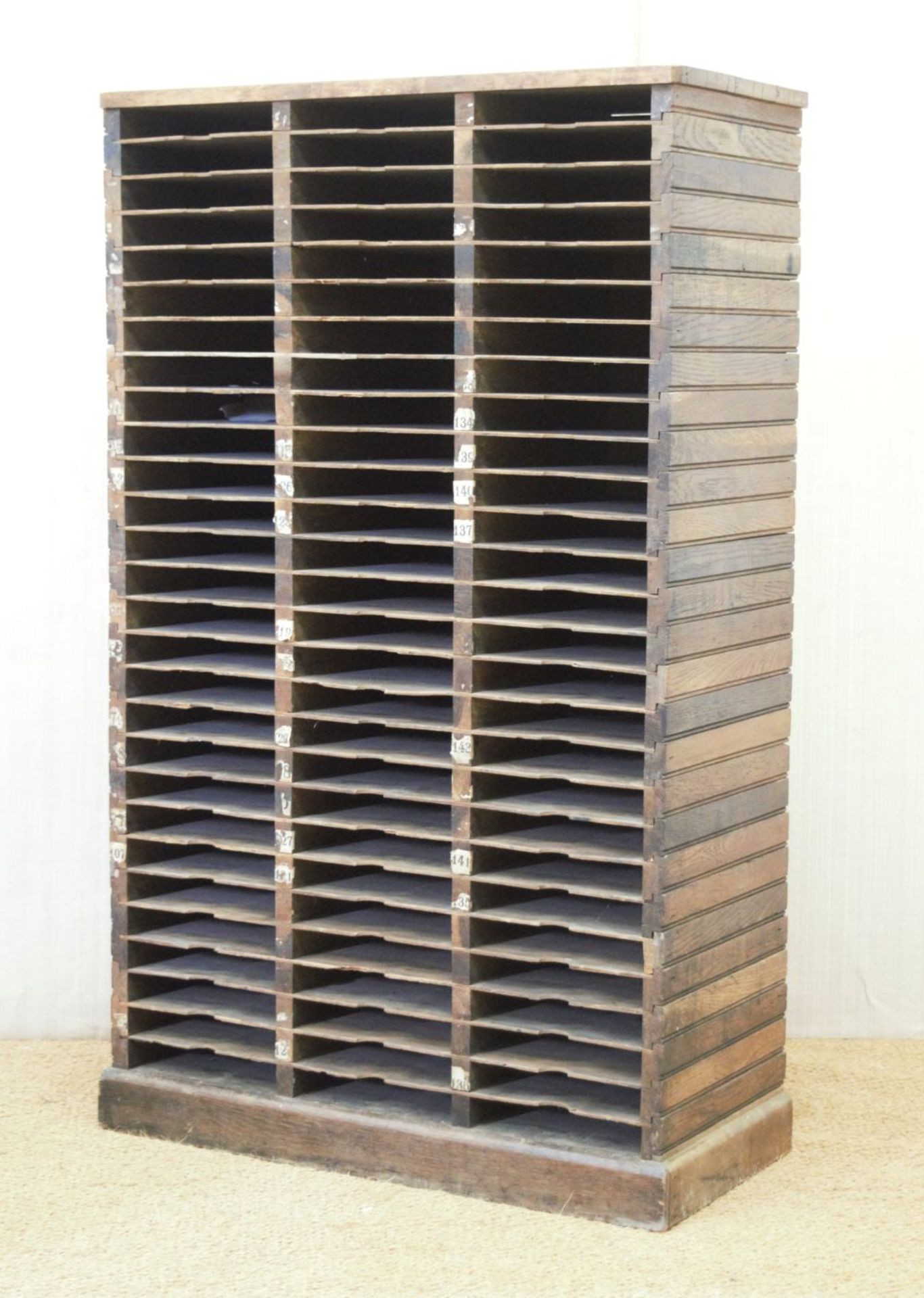 19TH-CENTURY POST OFFICE LETTER RACK - Image 2 of 2