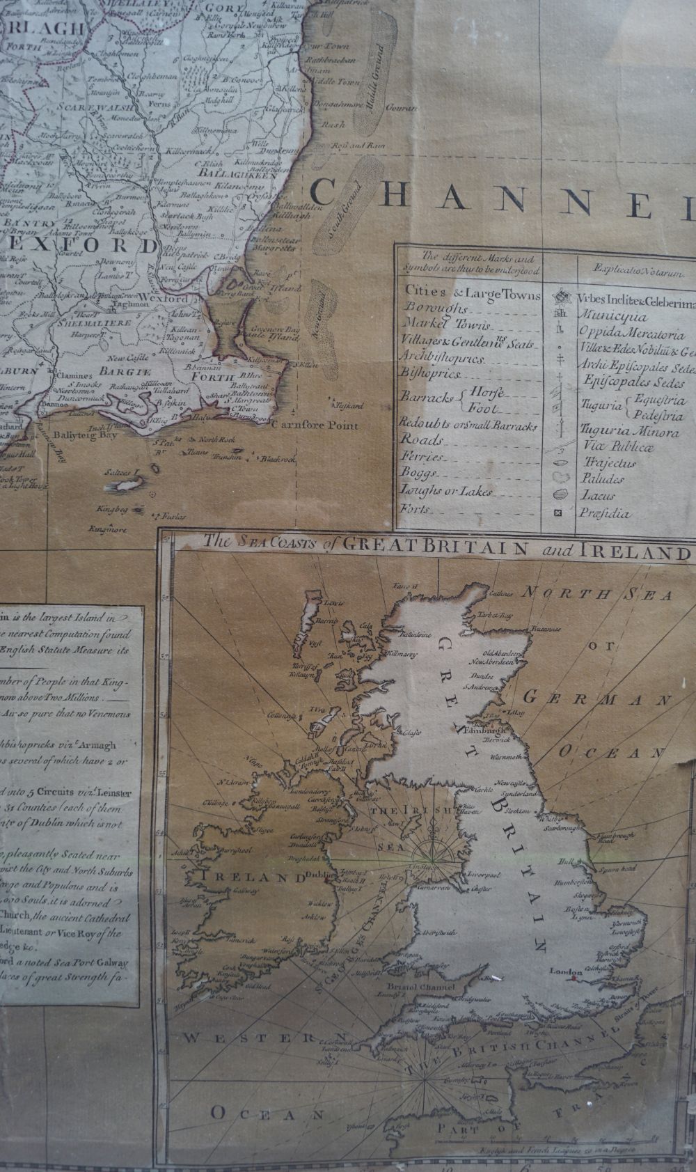 18TH CENTURY MAP OF THE KINGDOM OF IRELAND - Image 3 of 3