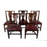 HARLEQUIN SET OF 8 CHIPPENDALE DINING CHAIRS
