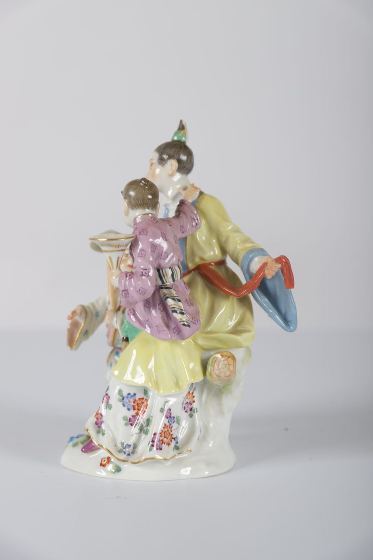 MEISSEN GROUP OF A MAIDEN AND 2 BOYS - Image 2 of 3