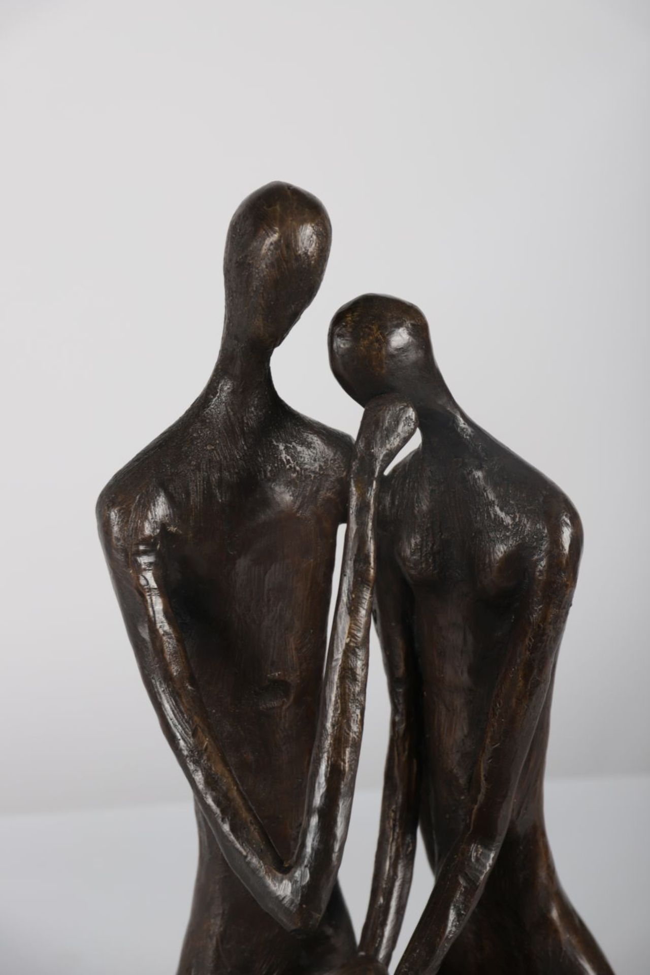 20TH-CENTURY ABSTRACT BRONZE SCULPTURE - Image 2 of 3