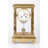 19TH-CENTURY FRENCH ORMOLU MARBLE CLOCK