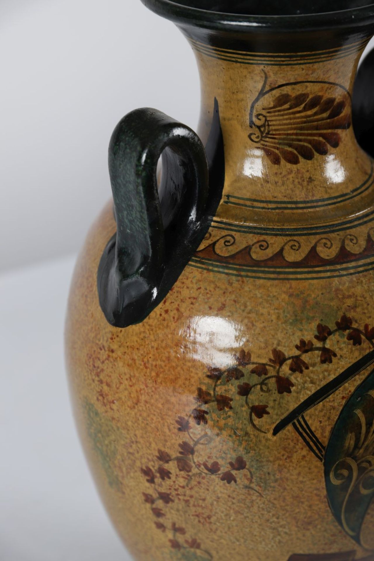 CERAMIC HAND-PAINTED VASE - Image 2 of 3