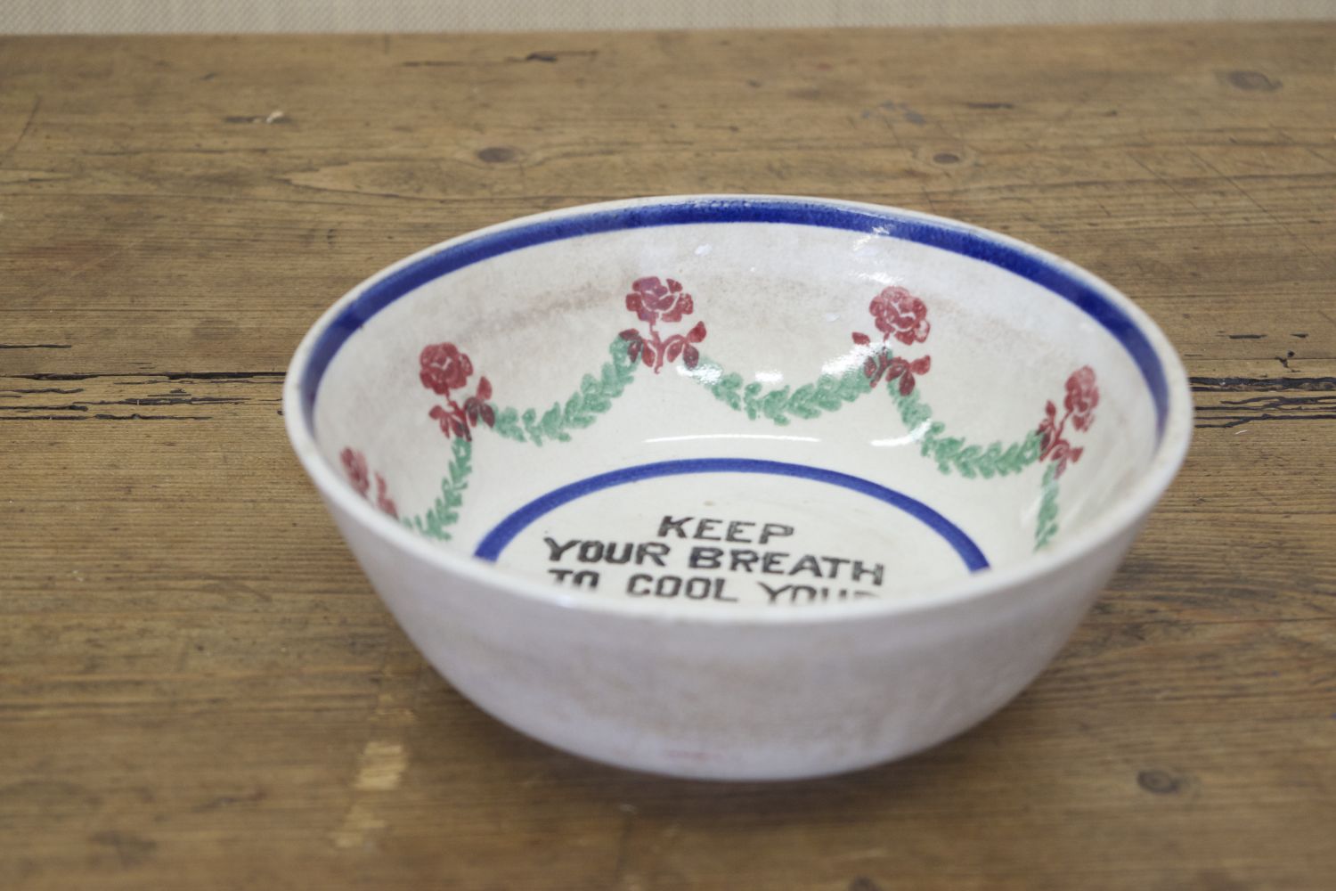 19TH-CENTURY SPONGEWARE BOWL - Image 2 of 2