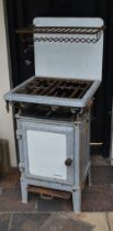 19TH-CENTURY ENAMEL FREE-STANDING GAS COOKER