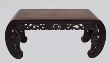 CHINESE QING HARDWOOD & PANELLED TABLE STAND