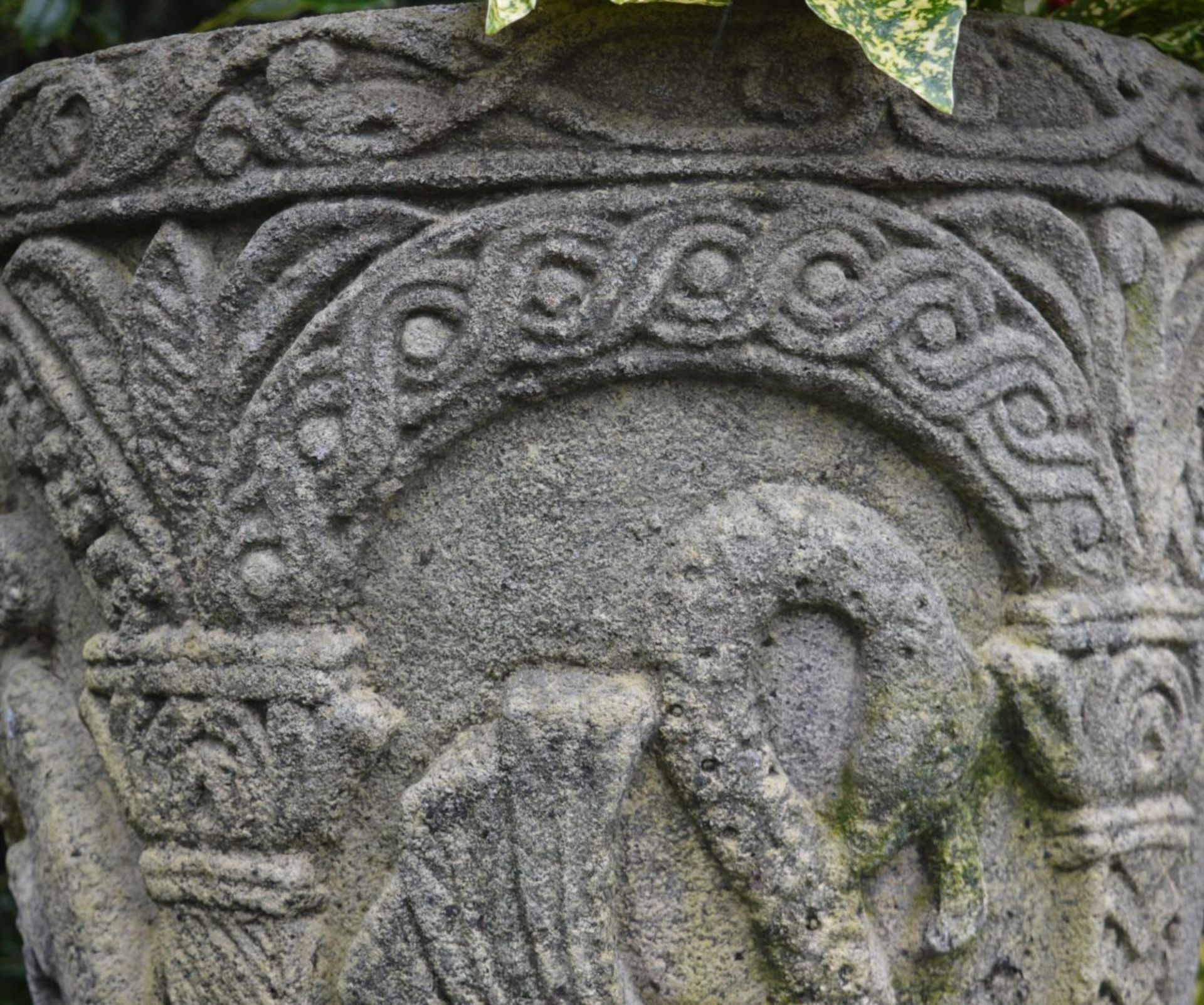 CARVED STONE PLANTER - Image 3 of 4