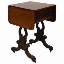 REGENCY PERIOD MAHOGANY LAMP TABLE