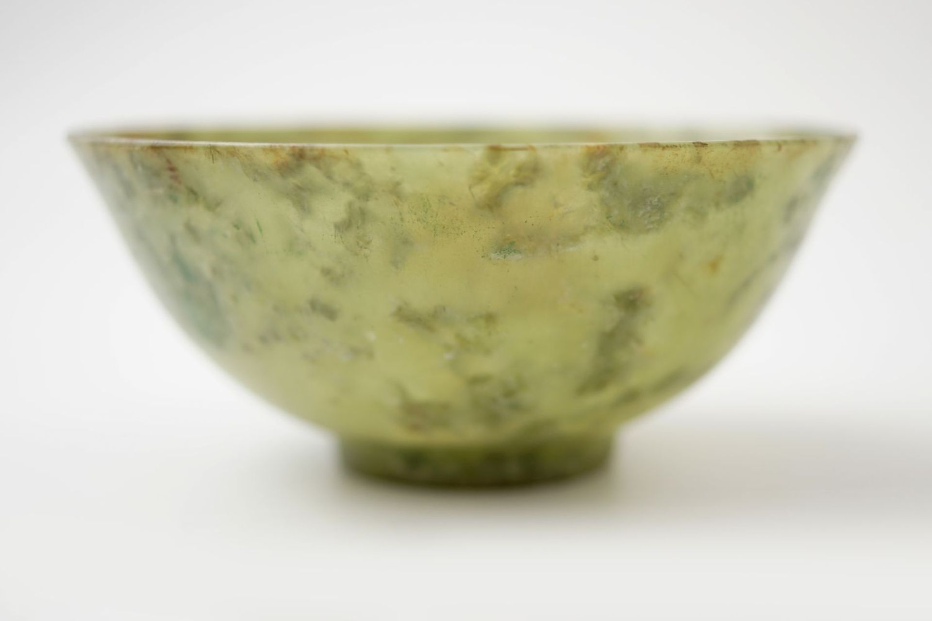 CHINESE QING SPINACH JADE BOWL - Image 2 of 10