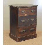 19TH-CENTURY PAINTED PINE CHEST OF DRAWERS