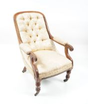 REGENCY ROSEWOOD LIBRARY CHAIR