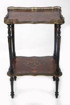 19TH-CENTURY AMBOYNA & MARQUETRY TABLE