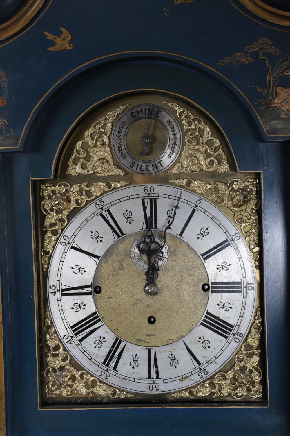 EDWARDIAN LACQUERED LONG CASE CLOCK - Image 2 of 4