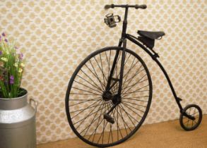 SMALL 19TH-CENTURY PENNY FARTHING 36" WHEEL