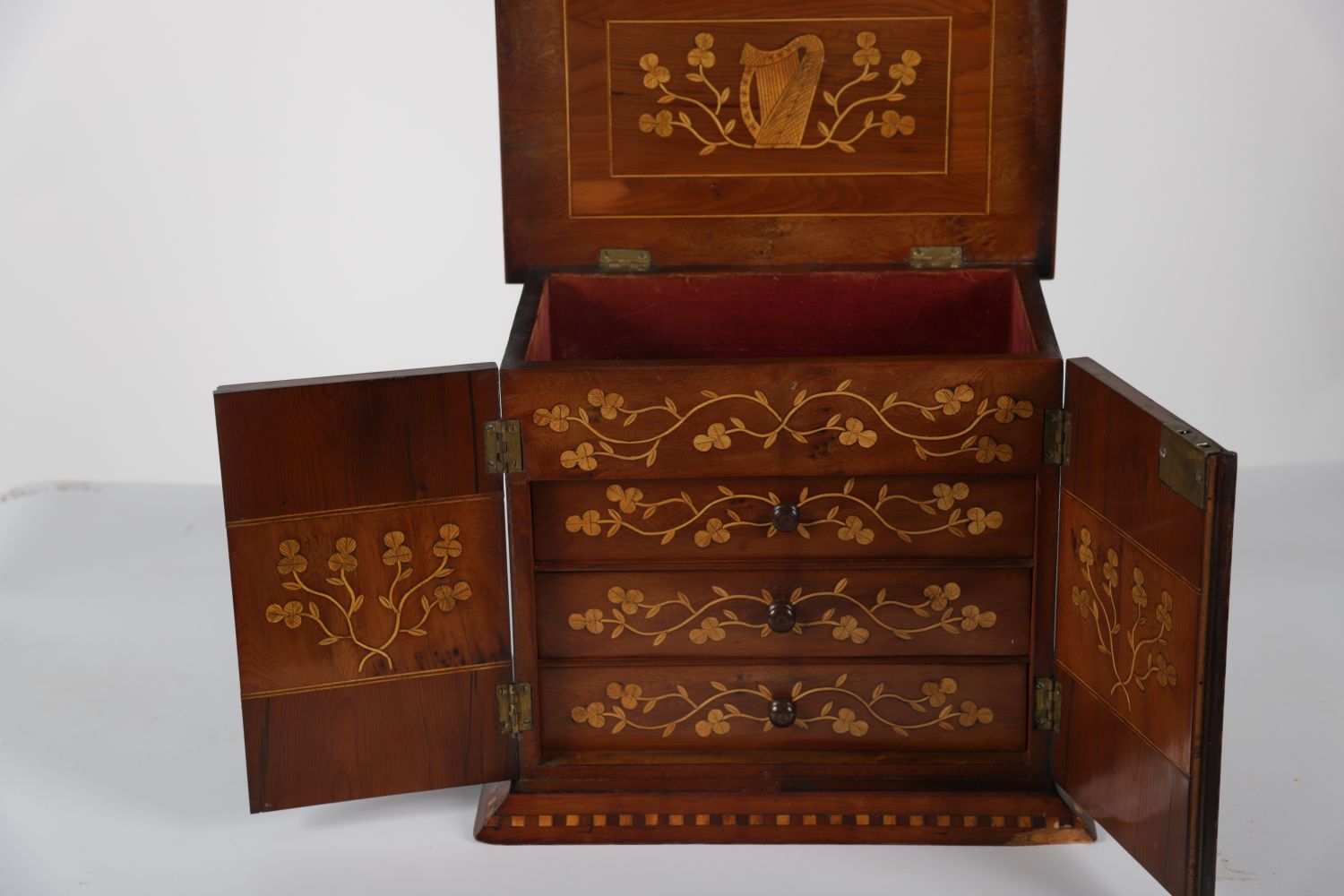 19TH-CENTURY KILLARNEY WARE COLLECTOR'S CABINET - Image 3 of 4