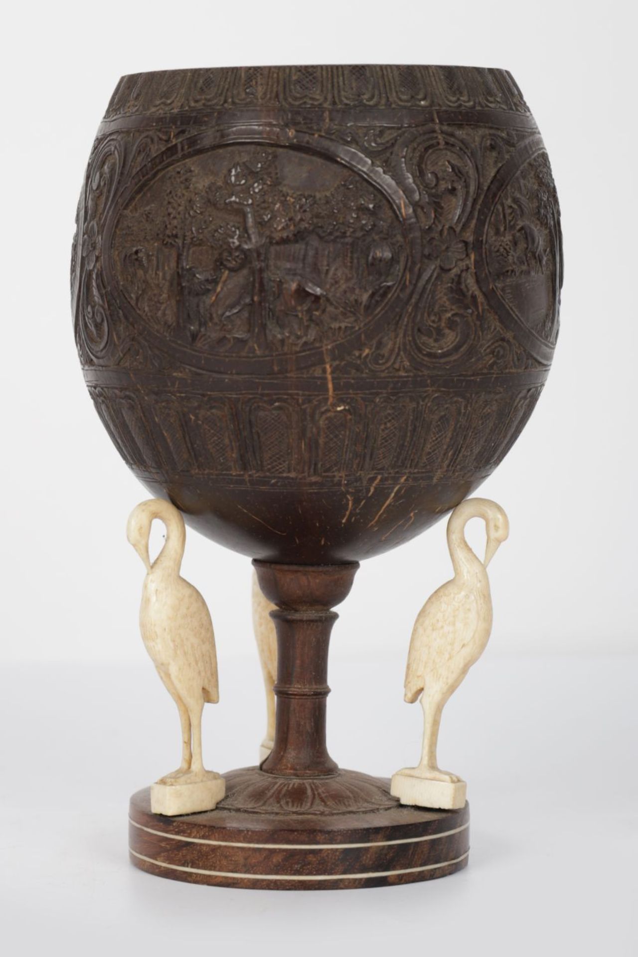 18TH-CENTURY CARVED COCONUT
