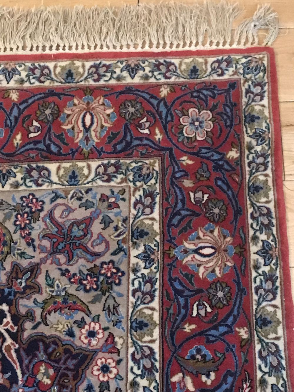 ISFAHAN SILK & FINE WOOL CARPET - Image 2 of 2