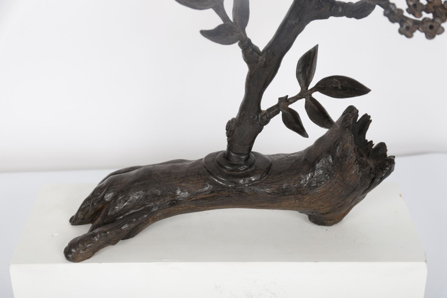 IRISH CARVED OAK SCULPTURE - Image 2 of 3