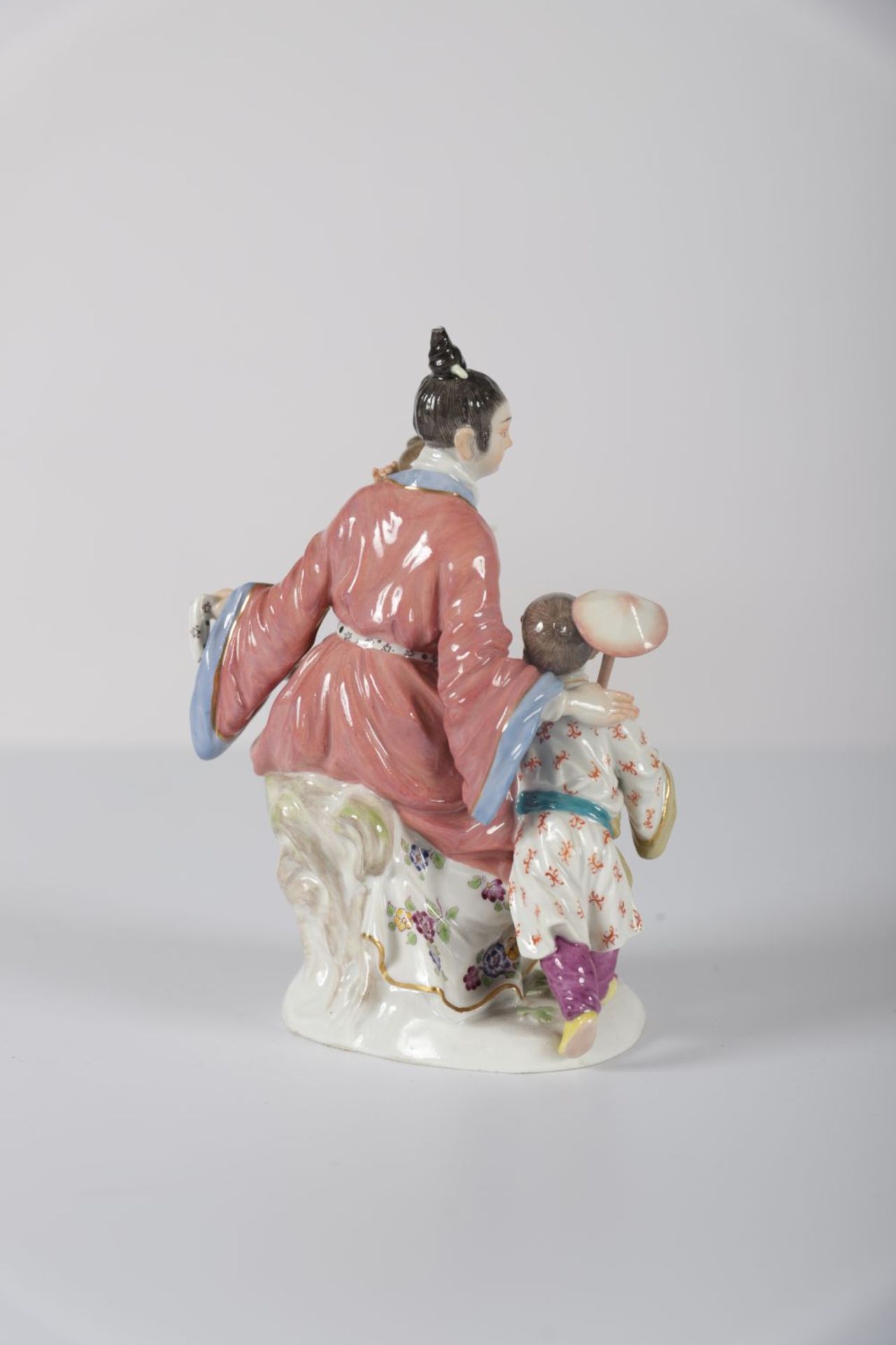 MEISSEN GROUP OF A MAIDEN AND 2 BOYS - Image 2 of 3