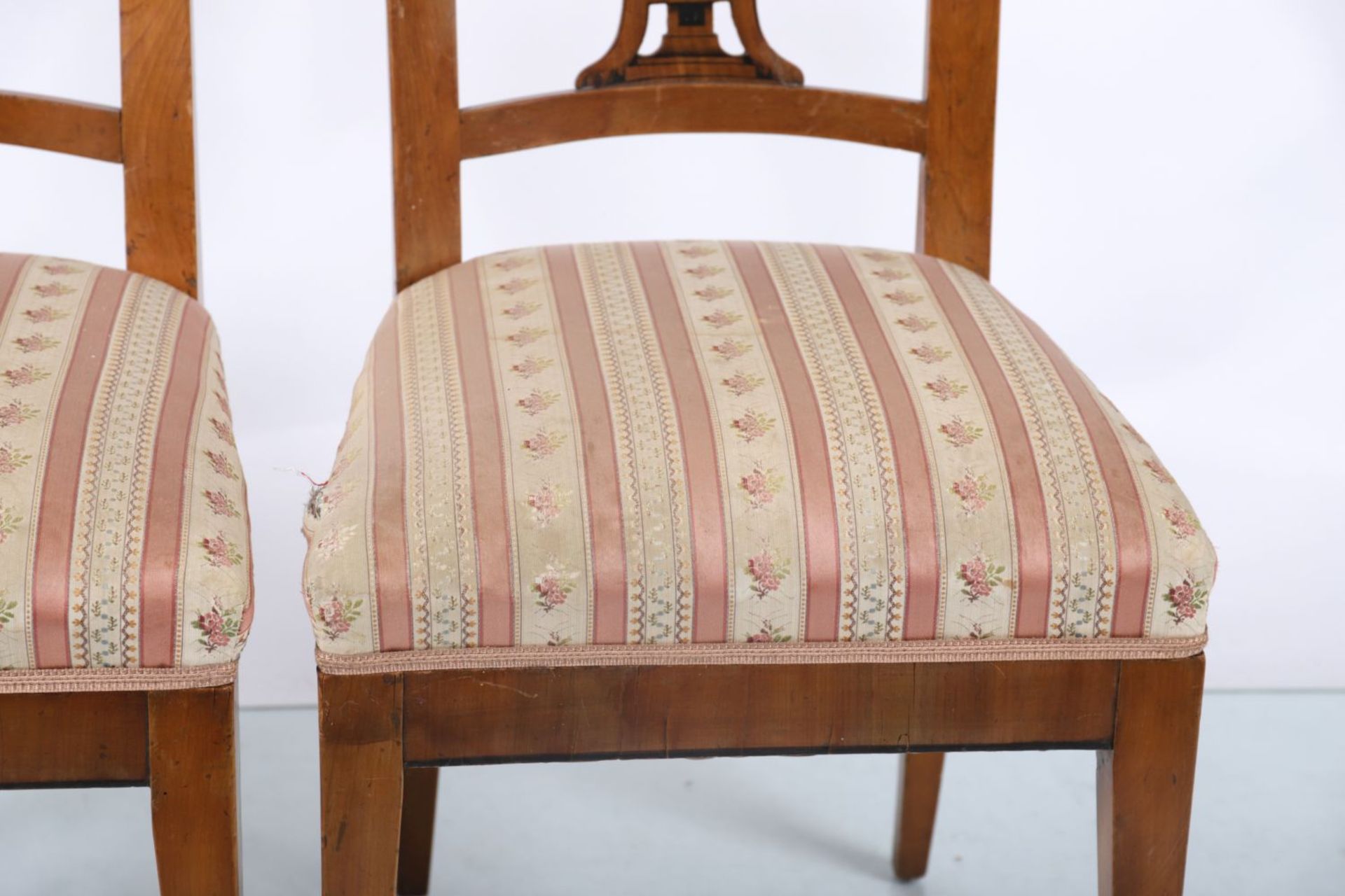PAIR 19TH-CENTURY WALNUT BIEDERMIER CHAIRS - Image 3 of 3
