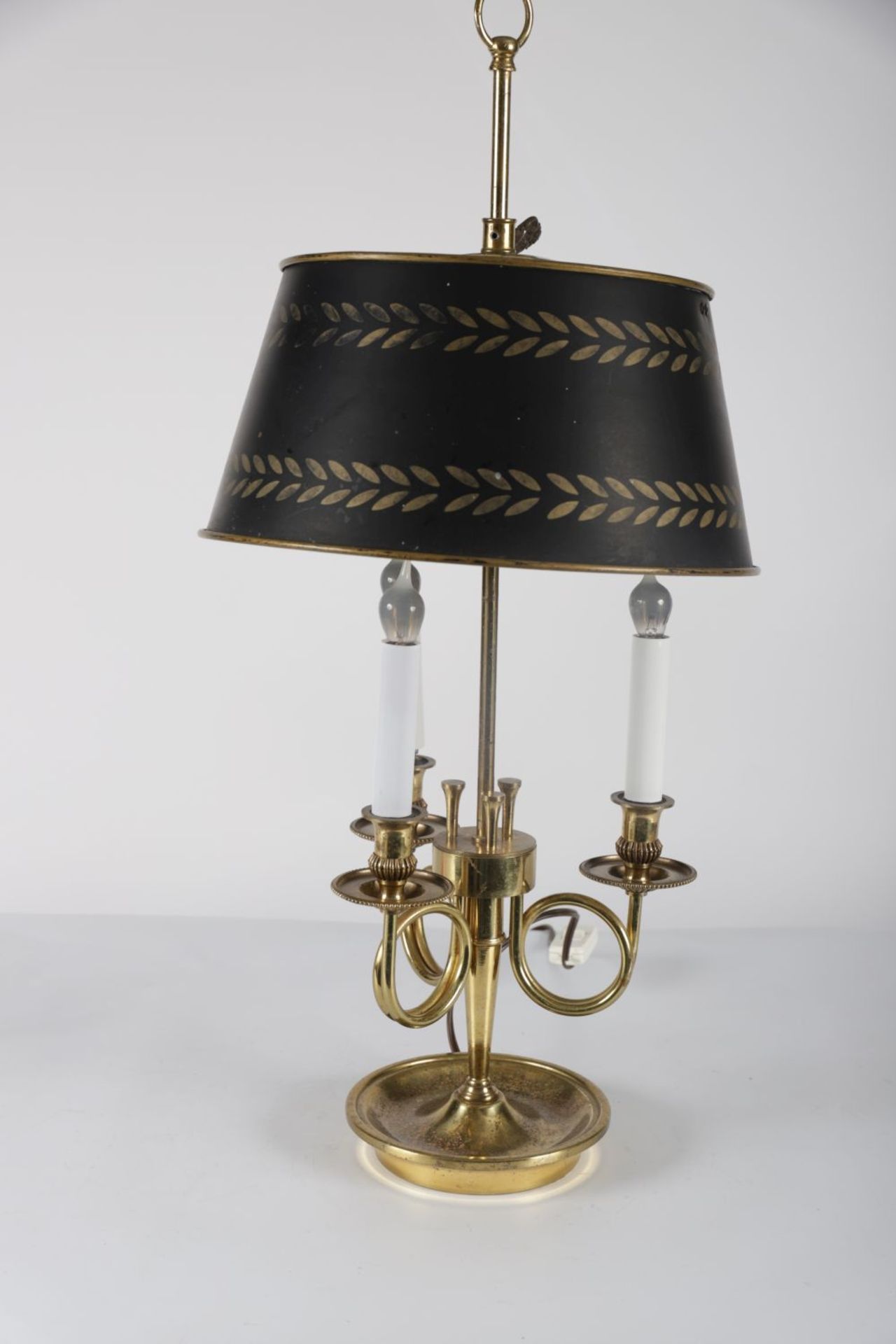 EDWARDIAN BRASS TABLE LAMP - Image 2 of 4