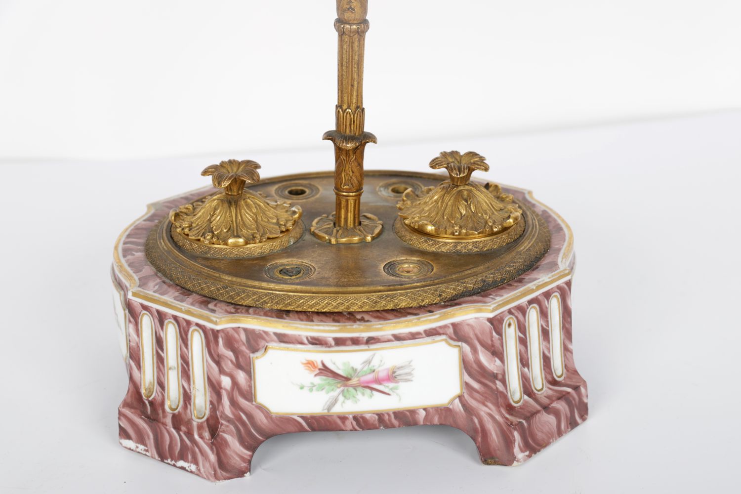 19TH-CENTURY PARIS PORCELAIN PEN & INK STAND - Image 2 of 2