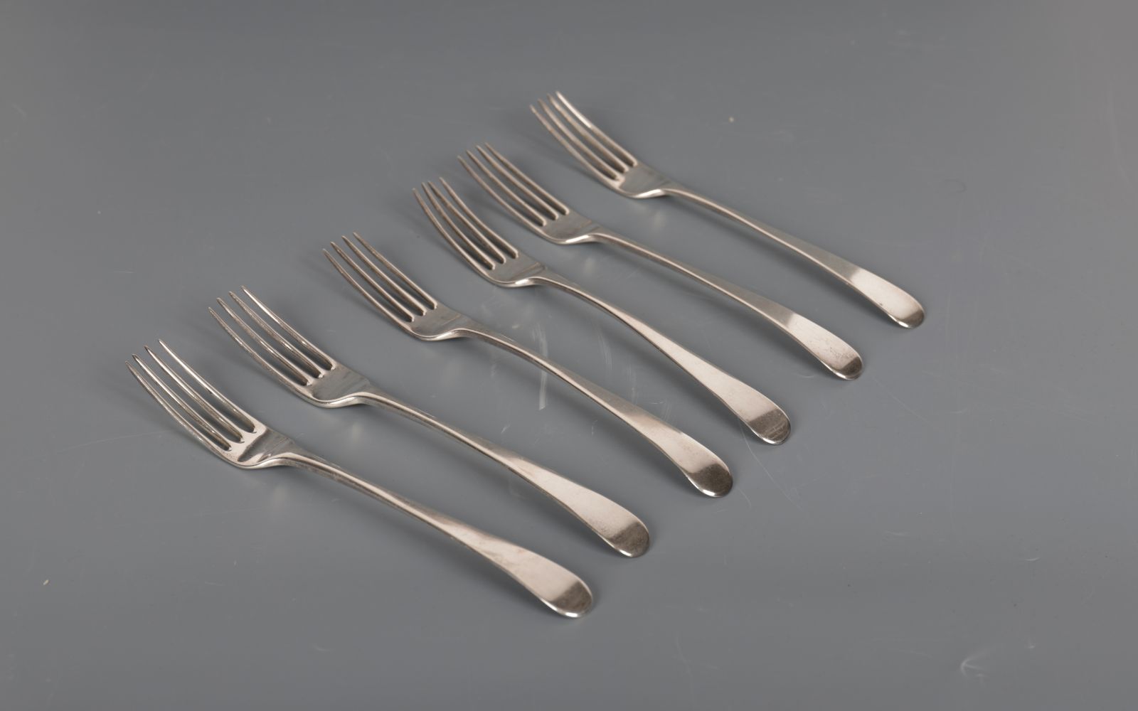 SET OF 6 IRISH SILVER FORKS