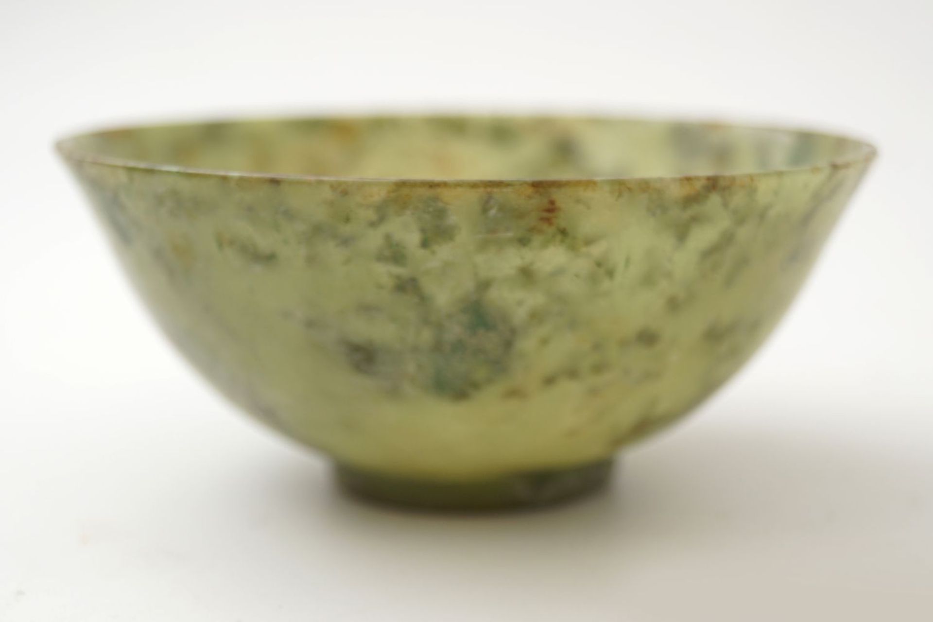 CHINESE QING SPINACH JADE BOWL - Image 10 of 10
