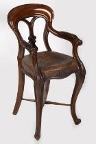 EARLY VICTORIAN MAHOGANY IRISH CHAIR