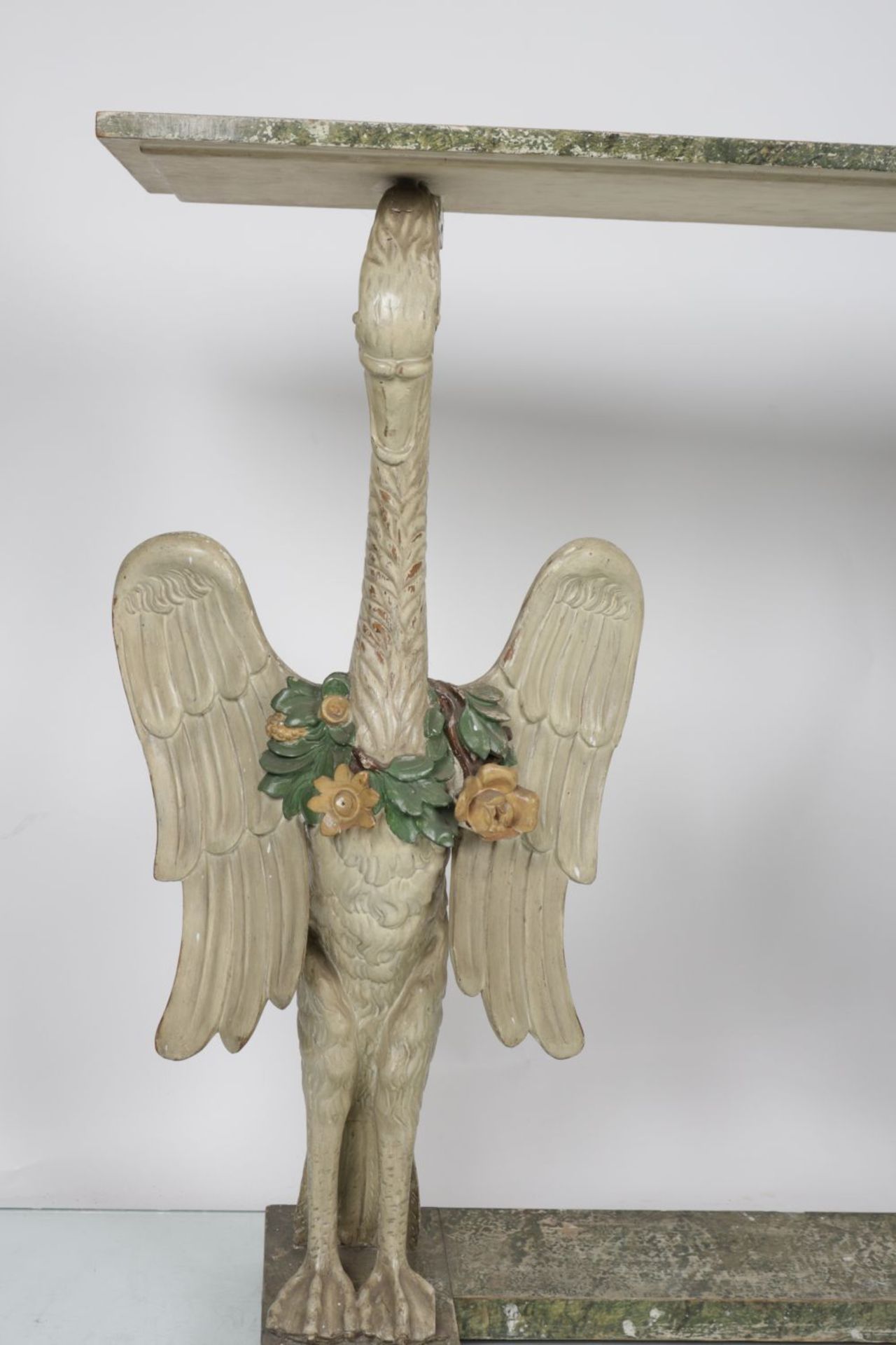 19TH-CENTURY PAINTED FIGURAL CONSOLE TABLE - Image 2 of 4