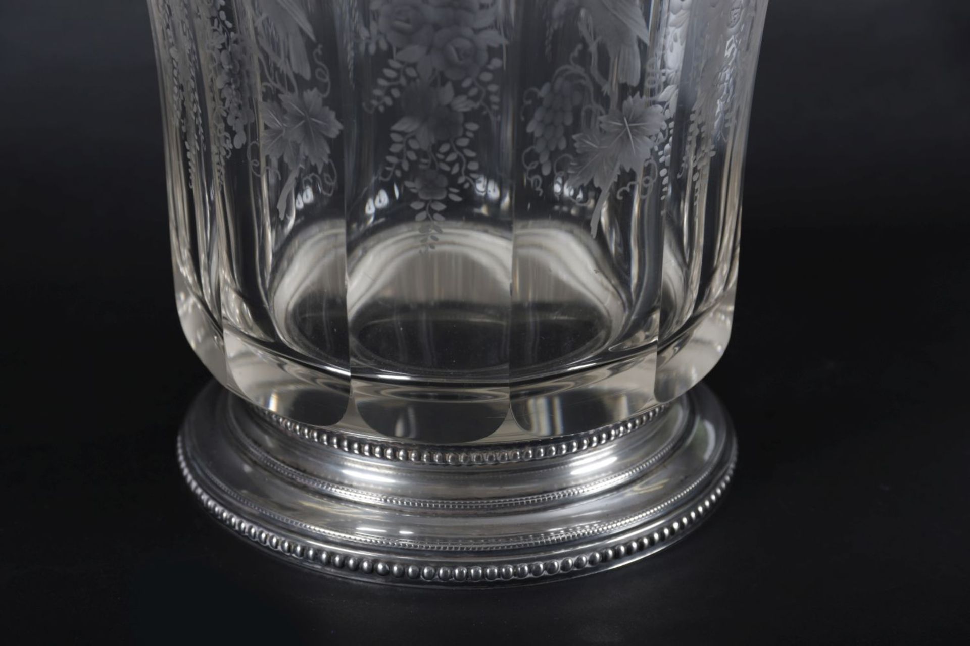 SILVER MOUNTED CRYSTAL CHAMPAGNE BUCKET - Image 3 of 3