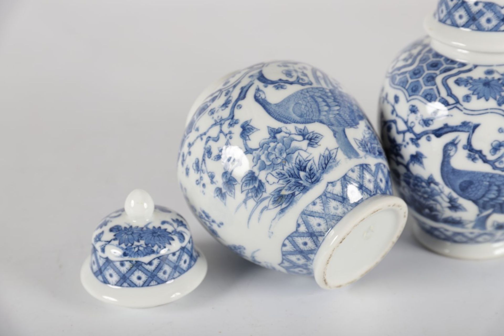 3 CHINESE BLUE & WHITE GINGER JARS - Image 3 of 3