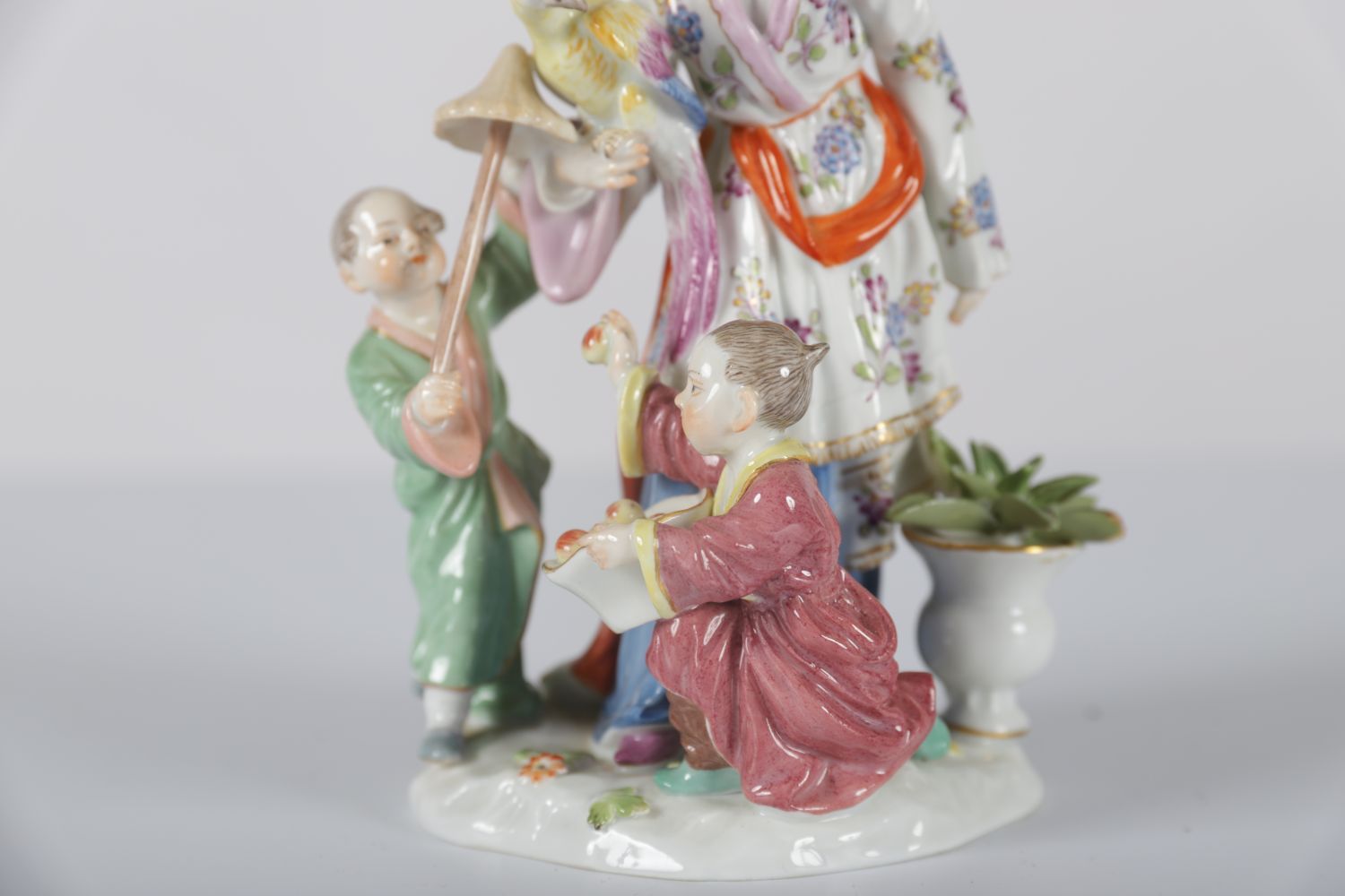 MEISSEN GROUP OF A MAIDEN AND 2 BOYS - Image 2 of 3