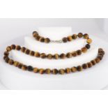 TIGER'S EYE BEAD NECKLACE