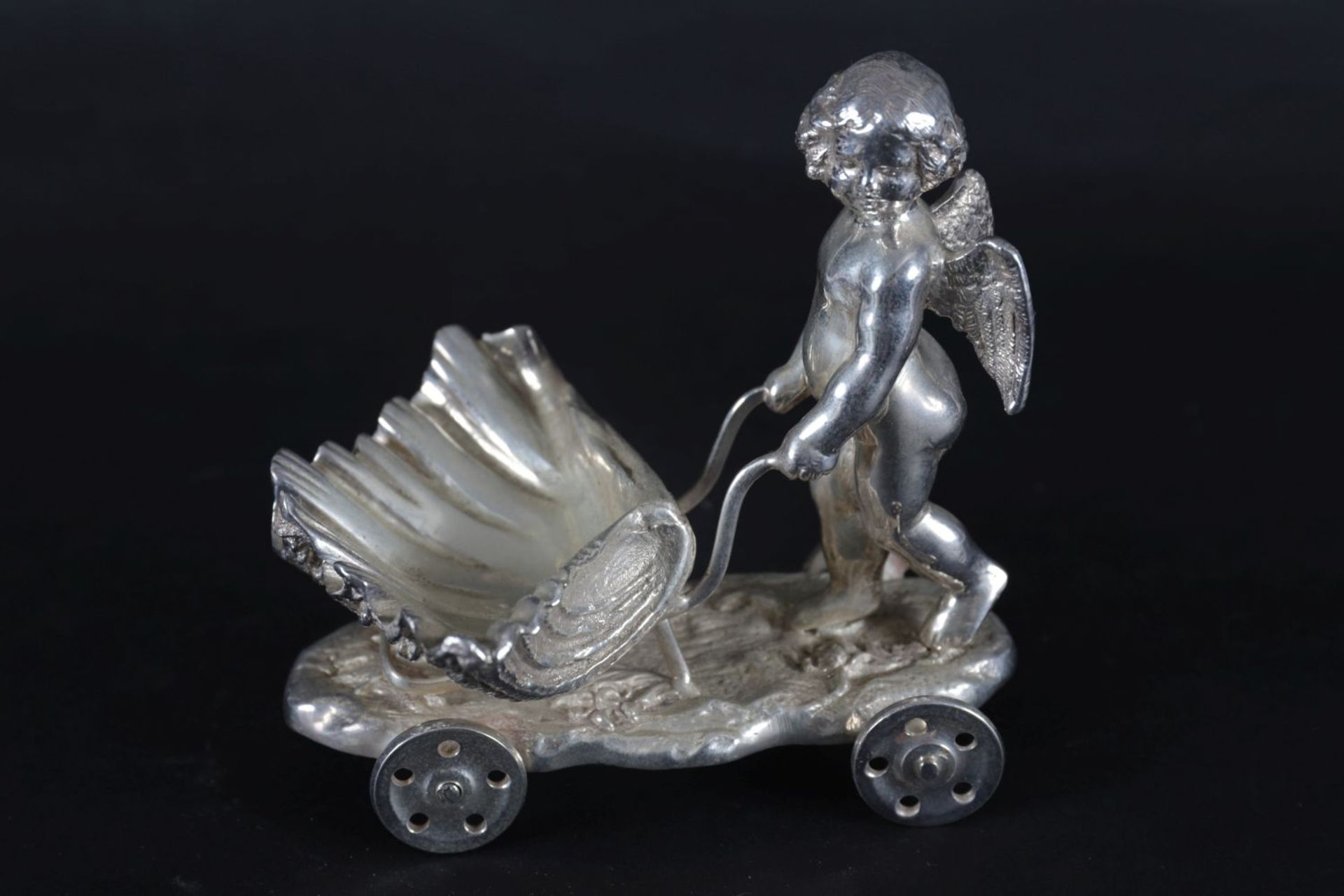 SILVER PLATED SALT CARRIAGE