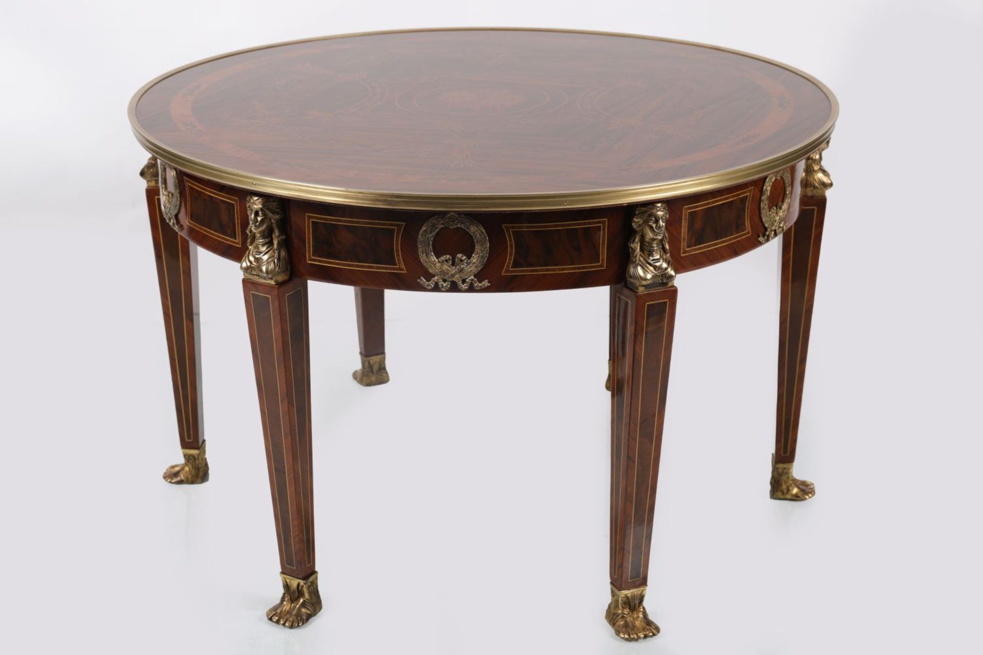 LOUIS XVI STYLE KINGWOOD & ORMOLU COFFEE TABLE